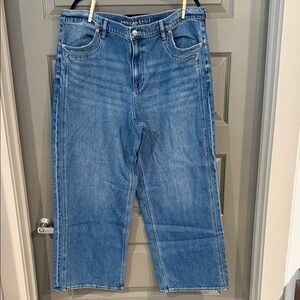 American Eagle Outfitters Men's Light Blue Relaxed Jeans